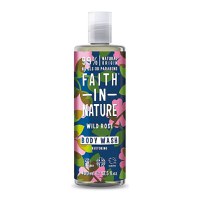 Faith in Nature Gel de dus natural, hidratant cu trandafir salbatic, 400 ml - 1