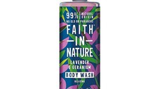 Faith in Nature Gel de dus natural, relaxant cu lavanda si muscata, 400 ml