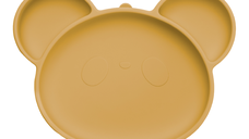 Farfurie din silicon cu ventuza Panda, 6 luni+, Honey, Appekids
