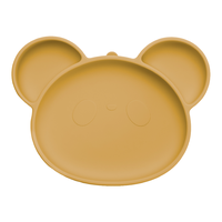 Farfurie din silicon cu ventuza Panda, 6 luni+, Honey, Appekids - 1
