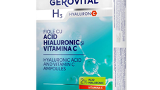 Fiole cu acid hialuronic si vitamina C H3 Hyaluronic C, 10*2 ml, Gerovital