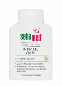 Gel dermatologic pentru igiena intima feminina la menopauza pH 6.8, 200 ml, Sebamed - 1