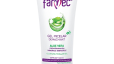 Gel micelar demachiant Aloe Vera, 100 ml, Farmec