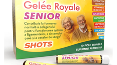 Gelee Royale Senior Shots, 10 fiole buvabile, Justin Pharma