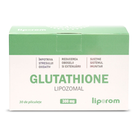 Glutathion Lipozomal, 300 mg, 30 plicuri, Liporom - 1