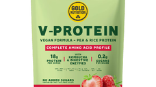 Gold Nutrition Pudra Proteica Vegetala V-protein Capsuni, 240g