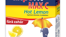 Gripovit Max C Hot Lemon fara zahar, 10 plicuri, Zdrovit