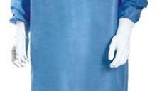 Halat chirurgical steril albastru - L