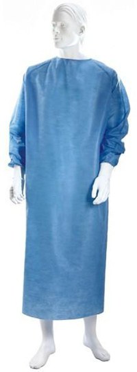 Halat chirurgical steril albastru - L - 1