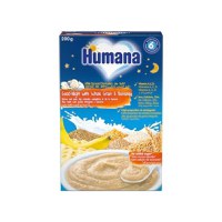 HUMANA Cereale Noapte Buna cu lapte, cereale integrale si banane, 200g - 1
