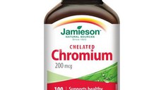 Jamieson Crom chelat 200 mg, 100 comprimate