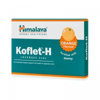 Koflet-H aroma de portocale, ajuta respiratia, 12 pastile de supt - 1