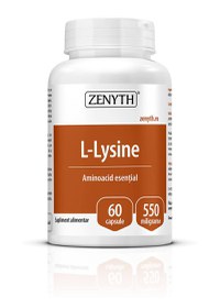 L-Lysine 550 mg, 60 capsule, Zenyth - 1