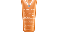 Lapte hidratant pentru protectie solara fata si corp SPF 50+ Capital Soleil, 300ml, Vichy