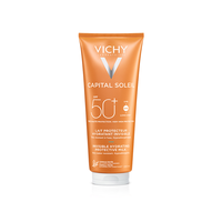 Lapte hidratant pentru protectie solara fata si corp SPF 50+ Capital Soleil, 300ml, Vichy - 1