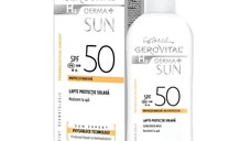 Lapte pentru protectie solara cu SPF 50 H3 Derma+ Sun, 150 ml, Gerovital