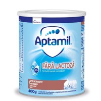 Lapte praf fara lactoza, +0 luni, 400 g, Aptamil - 1