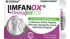 Limfanox Drenaj Detox Total Cleanse, 30 capsule, Cosmopharm