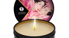 Lumanare pentru masaj erotic Rose Petals, 30 ml, Shunga Erotic Art