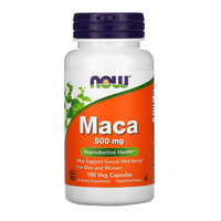 Maca, 500 mg, 100 capsule vegetale, Now Foods - 1