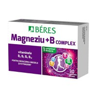 Magneziu B6 + Vitamine B complex, 30 comprimate, Beres - 1