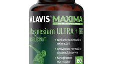 Magneziu bisglicinat Ultra+B6, 60 capsule vegetale, Alavis Maxima