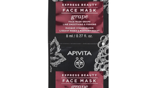 Masca de fata antirid cu extract de struguri, 2*8 ml, Apivita