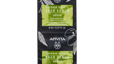 Masca de fata exfolianta cu extract de masline, 2*8 ml, Apivita