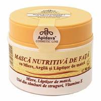Masca nutritiva de fata Cleopatra, 50 ml, Apidava - 1