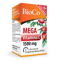 Mega Vitamina C, 100 comprimate, BioCo - 1