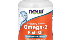 Now Foods Omega 3, 1000 mg, 100 gelule moi