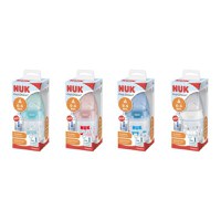 NUK First Choice Biberon cu tetina silicon M, 0-6luni, diverse modele, 1 bucata, 150 ml - 1