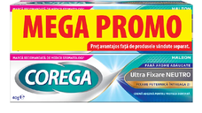 Pachet Crema adeziva pentru proteza dentara Neutro Corega, 2*40 g, Haleon