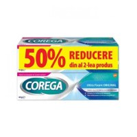 Pachet Crema adeziva pentru proteza dentara Ultra Fixare Original, 2x40 g, Corega - 1