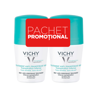 Pachet Deodorant roll-on antiperspirant cu parfum 48h, 50 ml + 50 ml, Vichy - 1