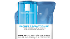 Pachet Gel de dus calmant si protector Lipikar, 400 ml + Rezerva, 400 ml, La Roche-Posay