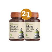 Pachet Ginkana Ginko Biloba Forte 80 mg, 30+30 comprimate, Alevia - 1