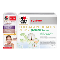 Pachet Kollagen Beauty Plus*30 flacoane și Kollagen+Biotină+Ceramide*10 flacoane, Doppelherz - 1