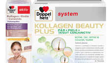 Pachet Kollagen Beauty Plus*30 flacoane și Kollagen+Biotină+Ceramide*10 flacoane, Doppelherz