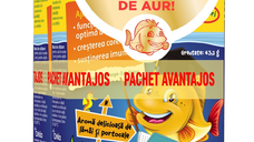 Pachet Pestisori gumati cu Omega-3 si aroma de portocala, 2*36 jeleuri, Moller's