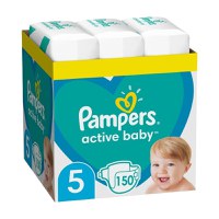 Pampers Scutece Active Baby Marimea 5, 11 -16 kg, 150 bucati - 1