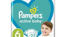 Pampers Scutece Active Baby Marimea 6, 13-18kg, 32 bucati