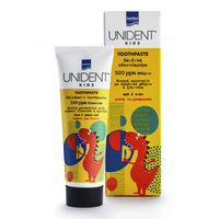 Pasta de dinti cu fluor 500 ppm pentru copii Kids, 50 ml, Unident - 1