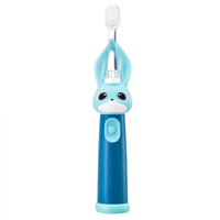 Periuta de dinti electrica Vitammy Bunny Light Blue, pentru copii 0-3 ani - 1