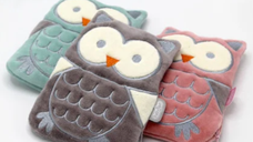 Pernuta anticolici cu samburi de cirese Bufnita BabyJem - Gri