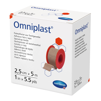 Plasture textil Omniplast, 2.5 cm*5 m, 1 rola, Hartmann - 1