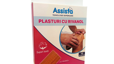 Plasturi cu Rivanol 60 mm*100 mm, 10 bucati, Assista