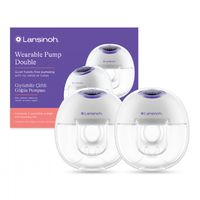 Pompa de sân electrică dublă, portabilă, hands free, Lansinoh - 1