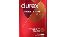 Prezervative Feel Thin XL, 10 bucati, Durex