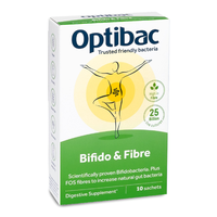 Probiotic cu Bifidobacterii si Fibre, 10 plicuri, OptiBac - 1